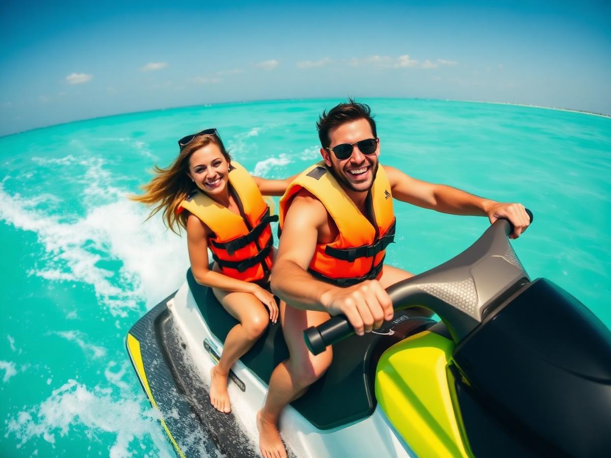 Jet ski in action on the Varna coast