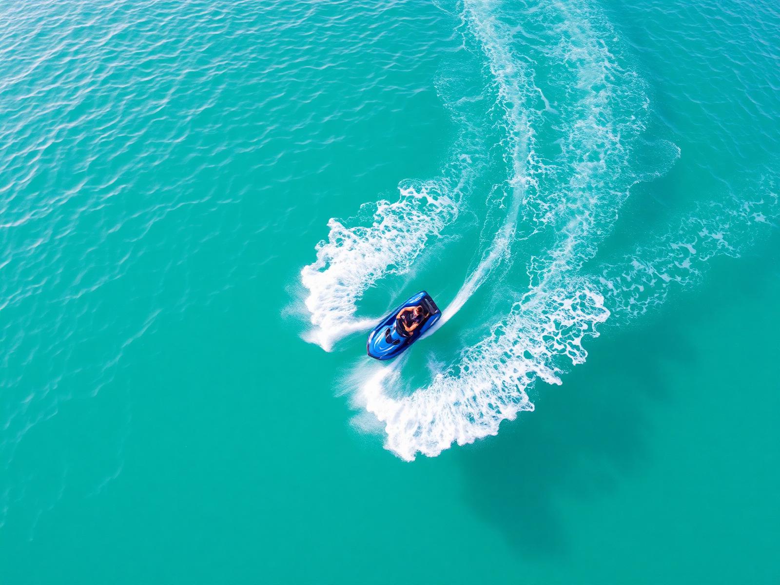 Jet ski in action on the Varna coast